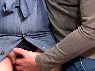 Perv Stepbrother Rubbing My Pussy in Subway