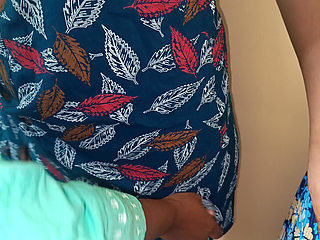 Green Colour Chudi College Student