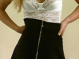 Cute Blondie From Germany Slowly Takes Everything off Her Body