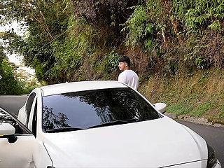 Outdoor Fuck with Stranger Latina Teen Danner Mendez No Condom Car Sex