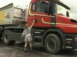 Tiny college girl Gets Truck Fucked And Fisted !