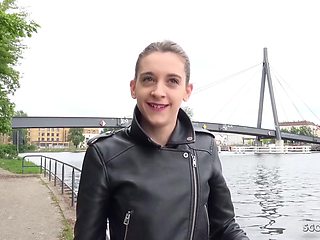 Anal For Petite 18yr Young Cheating Girl At Street Casting - Small Tits