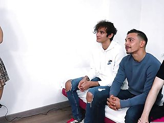 Time for the FAKings' school! Experienced cougar Lara Cruz teaches 3 teens hw to fuck