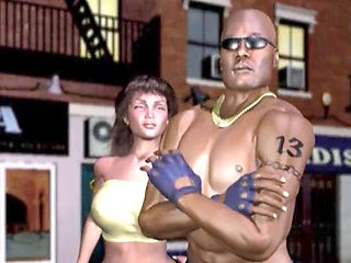 Interracial anime babe gets filled and gargles it like a pro