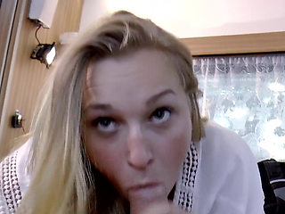 Pretty stranger gets her pussy pounded by old man's cock