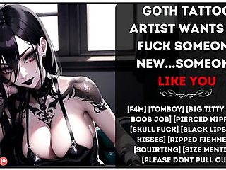 [f4m] Goth Tattoo Artist Wants To Fuck Someone Newsomeone Like You (nsfw Audio) With Erotic Audio And Car Toon