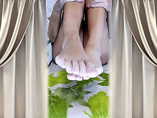 Hot Housewife Lukerya Flirts Passionately Online in the Kitchen