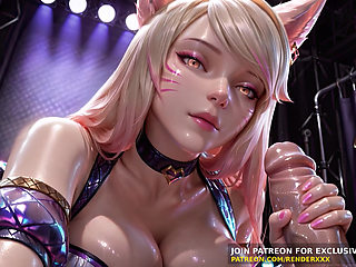 3D Animation : League of Legends - Ahri Handjob Missionary Fuck Uncensored Hentai
