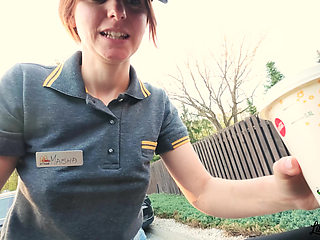 A McDonald's employee spilled Sprite on me. As punishment, she had to give me a blowjob and swallow it in the car.