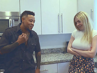 Amateur Anal Threesome with Realtor - BBC Fucking in Stockings