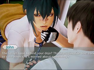 Steamy visual novel featuring a curvy babe with big natural tits and an erotic storyline