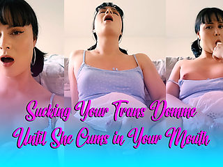 Sucking off the Trans Girl Next Door