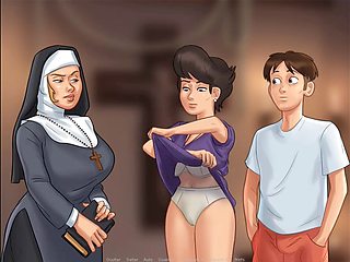 Hot cougar neighbor in lingerie gets naughty during summer saga