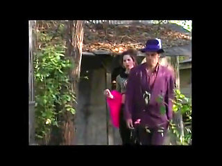 Asian beauty gets pussy slammed outdoors