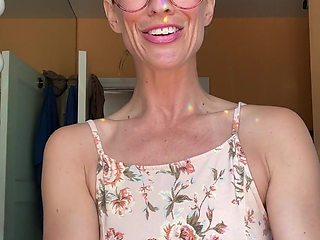 JOI Stepmommy Gets Mad at You for Making Fun of Her Glasses! You Better Pull That Cock Out and Let Me Finish You Now Cum