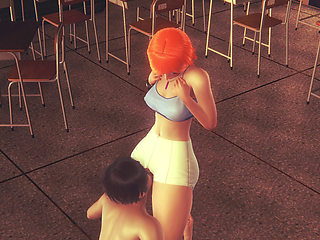 Redhead Teen Pussy Licking & Fingering - Intense Orgasm in 3D Hentai Animation