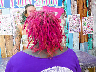 WILD ANAL fuck during TATTOO session for ITALINA pornstar