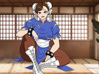 Cachipun With Waifu - Playing Rock, Paper, Scissors with Street Fighter Chun-Li Until You Fuck Her