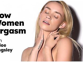 How Women Orgasm With Petite Blonde Khloe Kingsley! Solo Female Masturbation! Full Scene
