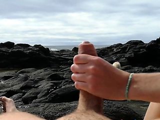 Fucking a Perfect Ass on the Beach - Amateur POV Handjob