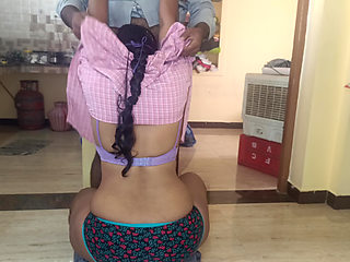 School student and teacher enjoying doggy style fucking