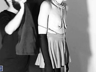 BDSM Lovers91: Submissive Slut Cums Hard in Bondage - Standing Orgasm & Squirting