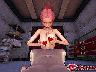 Kushine Frenulum Titfuck 3D Hentai Rule34 - Free Hands Blowjob and Facial Cumshot