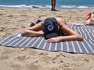 Young Girl Gets Fucked on the Beach by a Stranger Fucking From Behind