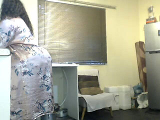 Black BBW Stripteasing