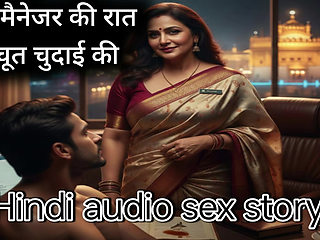 He spent the whole night drilling the bank manager's tight pussy