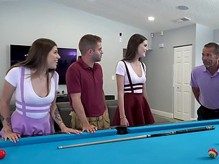 Isabel & Fiona indulge in a wild threesome, sucking and fucking
