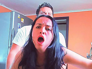 Horny BBW Stepmom Kelly Fucks Step Son in Kitchen