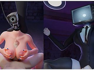 Car Toon - Tv Woman Makes Camera Girl Fuck Me With Her Tits. Skibidi Porn. God, Forgive Me