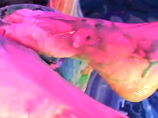 Messy Feet in Cotton Candy & Cream