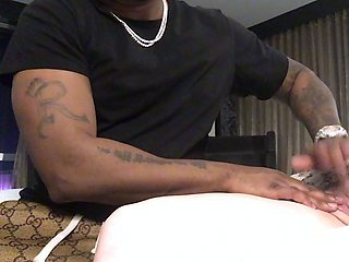 Busty Black Amateur MILF Interracial Creampie POV
