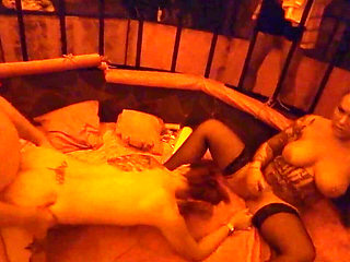 German Pornstar Babe Kira Knight Gets Gangbanged in Swinger Club P1