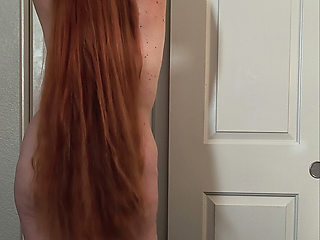 Seductive POV Hairjob From a Redhead Rapunzel