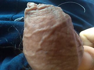 young strongman touches his fat penis, fully aroused