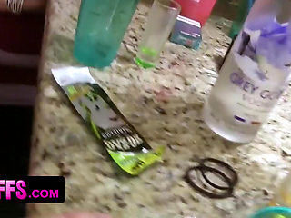 Lascivious ladies with loose morals sucking & fucking during real bachelorette party