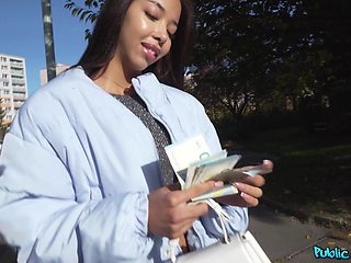 Martin Gun’s Asian Brunette Passion in Public Heat