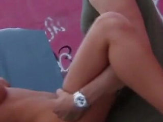 Pierced babe gets anally fucked in a car