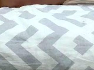 Slim Asian Babe Masturbates with Pink Dildo on Bedroom Bed