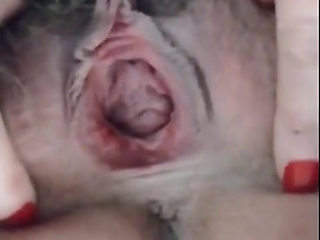 Hairy Pussy Spread Open Gape Upclose