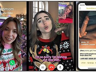 Modern Step-family Christmas Facetime