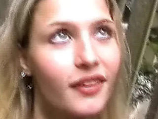 Hot German blonde babe gets fucked hard outdoor - big cock cumshot