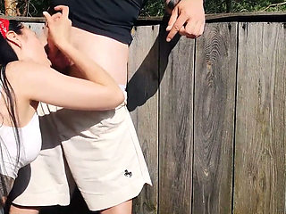 bts Risky Outdoor Facefuck and Cum in Throat. We Did It at the Hunting Tower!