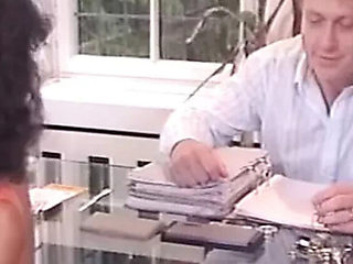 German sluts Gaella Perreira lesbian fingering and eating pussy in living room retro