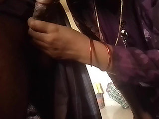 Tamil Village Girl Sucks Her Husband's Cock in the Kitchen