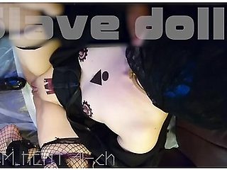 Crazy With A Thick Dildo ... & Deep Throating ... Dripping White Saliva From The Vagina