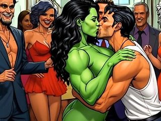 Slutty She-hulk Nudity. Cartoon